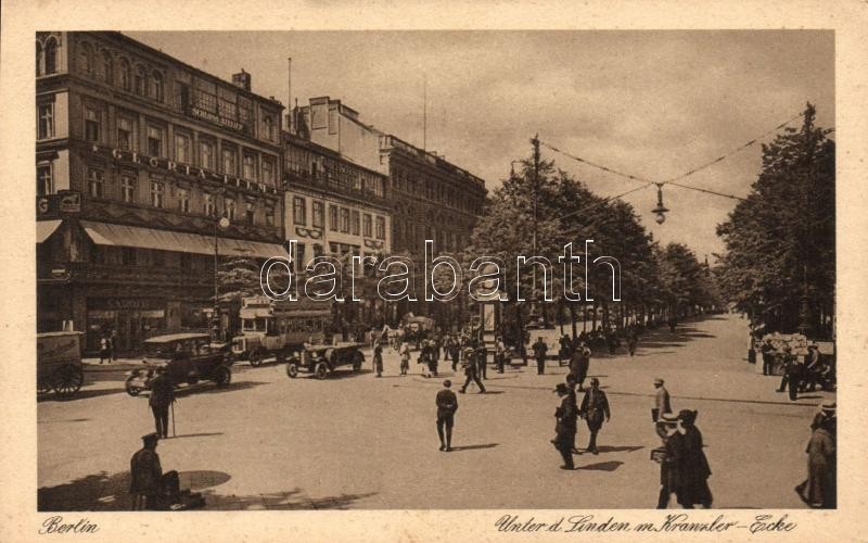 Berlin, Unter den Linden, Kranzler Ecke, Gloria-Film / street, automobiles