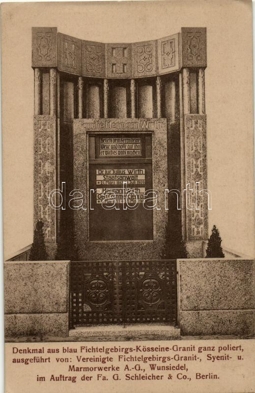 Berlin, Tomb of the Family of Hermann Wirth, 