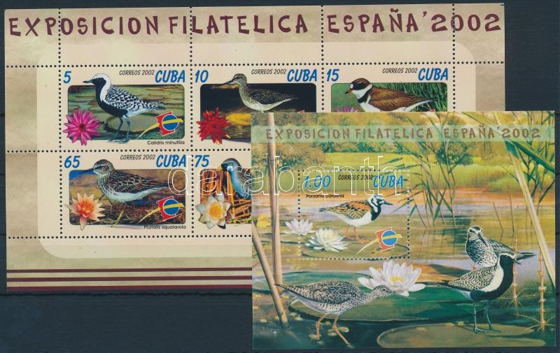 Stamp Exhibition; Bird block set, Bélyegkiállítás; Madár blokksor