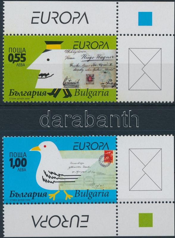 Europa CEPT, A levél ívsarki sor + kisív, Europa CEPT, The letter corner set + mini sheet