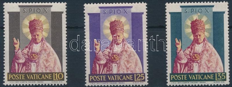 Pope Pius X. set, X. Pius pápa sor