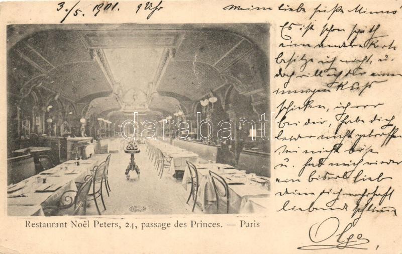 Paris, Restaurant Noel Peters, Passage des Princes / restaurant interior