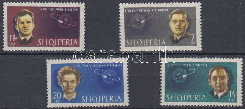 Szovjet űrhajósok 4 érték, Soviet cosmonauts 4 stamps