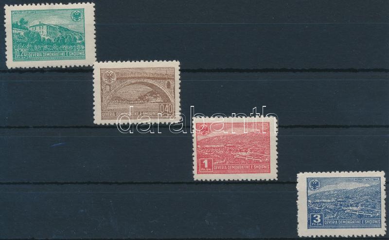 Forgalmi sor 4 értéke (hiányzik/missing Mi 380,382), Definitive set (Mi 380,382 missing)