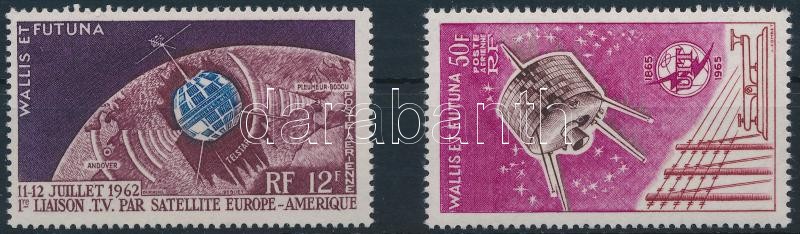 1962-1965 2 klf Űrkutatás bélyeg, 1962-1965 Space Research 2 stamps