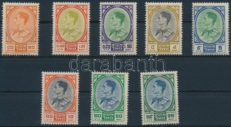 Definitive 8 stamps, Forgalmi sor 8 értéke