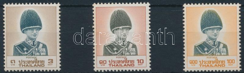 Definitive 3 stamps from set (missing Mi 1281), Forgalmi sor 3 értéke (hiányzik/missing Mi 1281)