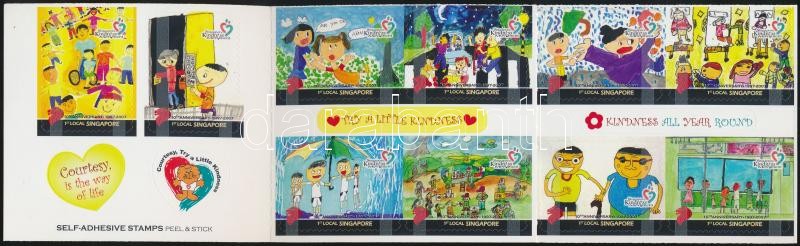 Children's Drawings self-adhesive stamp booklet, Gyermekrajzok öntapadós bélyegfüzet