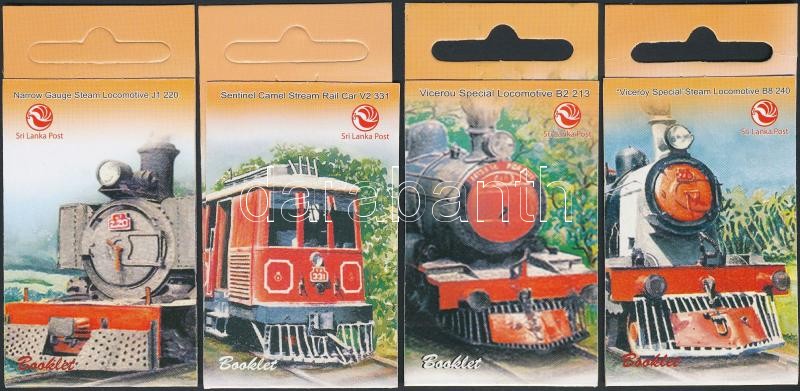 Tourism steam engine 4 stamp booklets, 25 éves a Turisztikai gőzmozdony 4 db bélyegfüzet