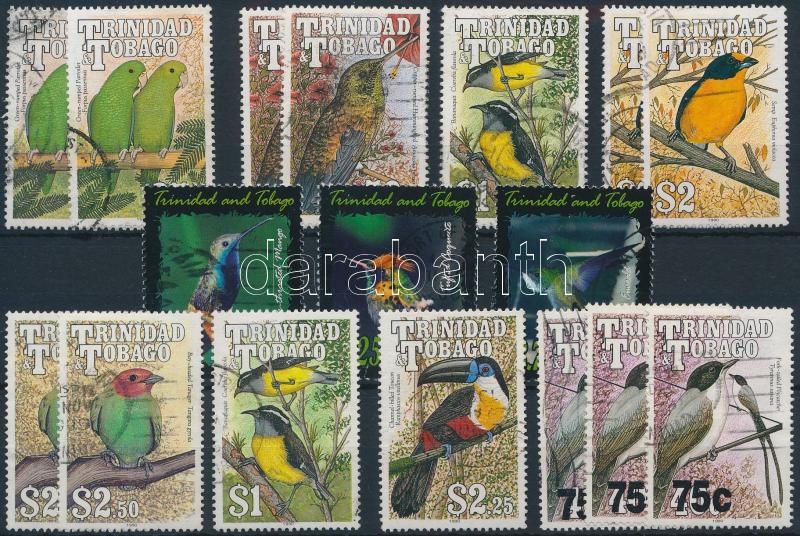 1960-2002 43 db Madár bélyeg 2 stecklapon, 1960-2002 Birds 43 stamps