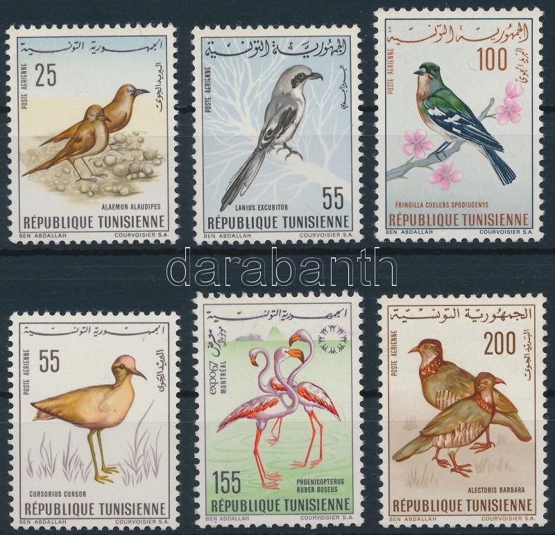 1965-1966 Birds 6 diff stamps, 1965-1966 6 klf Madár bélyeg