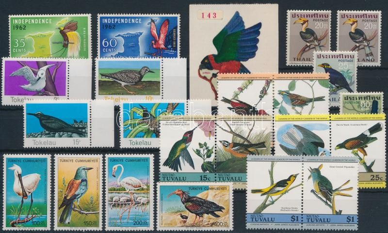 Birds 23 stamps, Madár motívum 23 db bélyeg