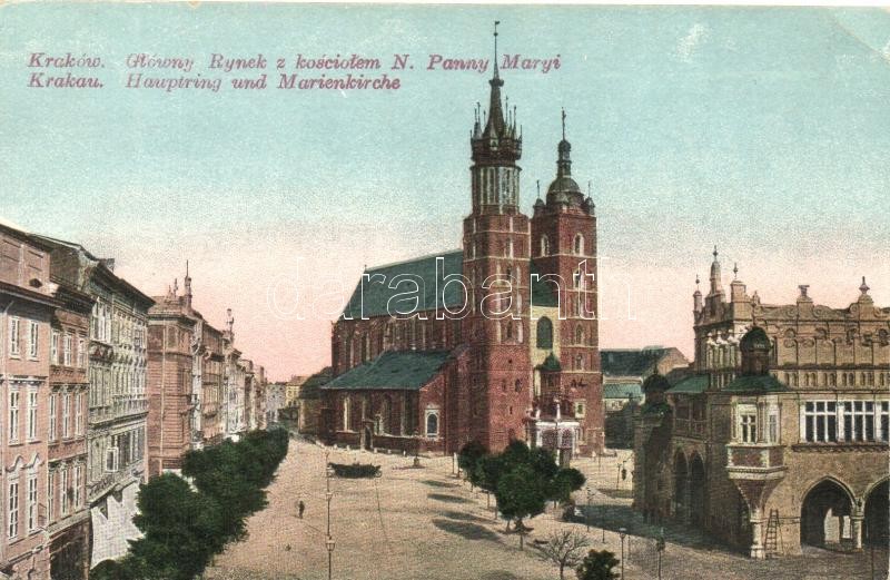 Kraków, Glówny Bynek z kosciolem N. Panny Maryi / church