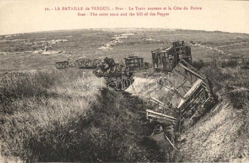 Bras-sur-Meuse, Cote du Poivre, Train ruins