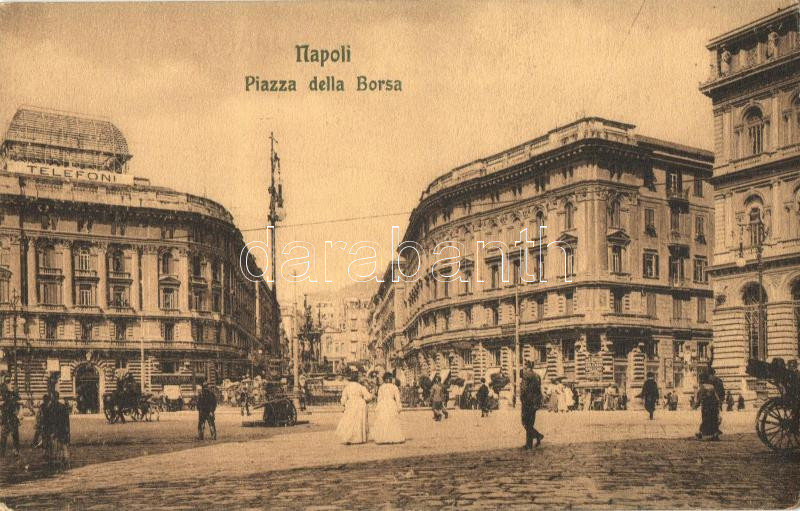 Naples, Napoli; Piazza della Borsa, Telefoni