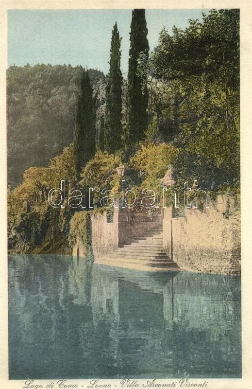 Lenno, Lago di Como, Villa Arconati-Visconti / stairs in the Como Lake, villa