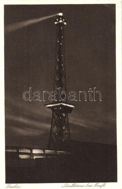 Berlin, Funkturm / radio tower at night