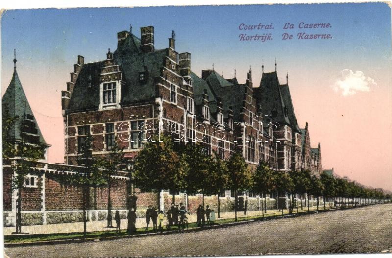 Kortrijk, Courtrai; La Caserne / barracks (worn edges)