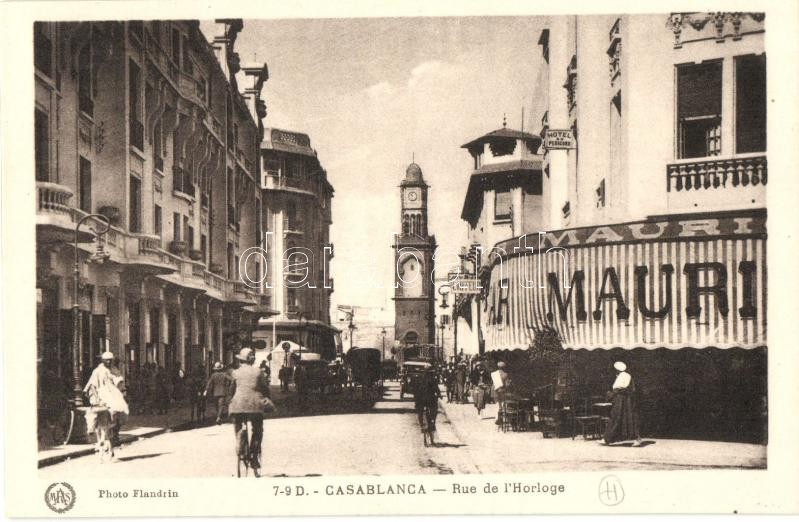 Casablanca, Rue de l'Horloge / street, Bar Mauri