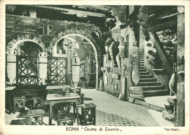 Rome, Roma; Grotte di Enotria / restaurant interior