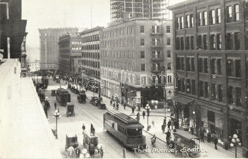 Seattle, Third Avenue, trams