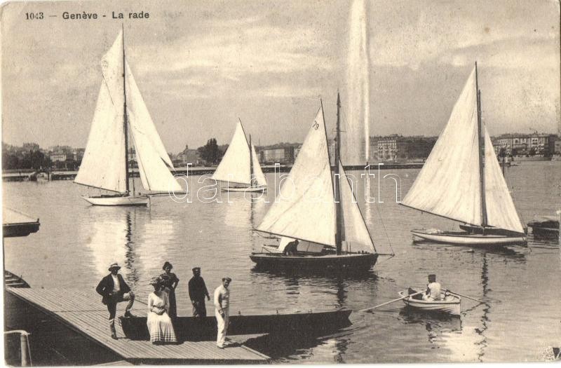 Geneva, Geneve; La rade / boat race