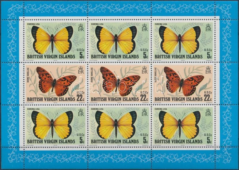 Pillangó kisív, Butterrflies mini sheet