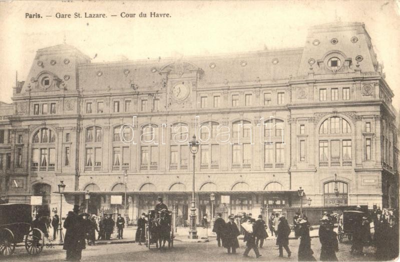 Paris, Gare St. Lazare, Cour du Havre / railway station, square