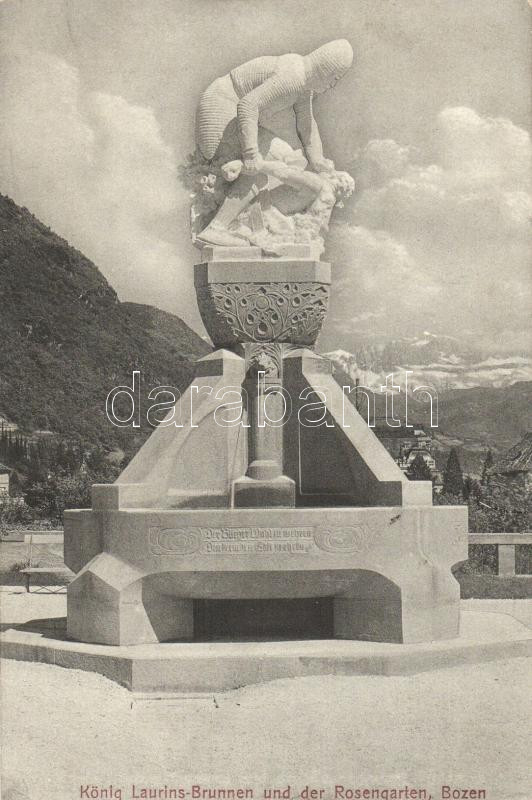 Bolzano, Bozen (Tyrol); König Laurins-Brunnen, Rosengarten / fountain