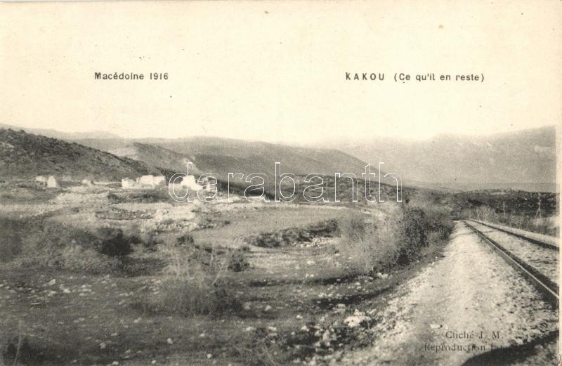 Kakou in 1916, railway