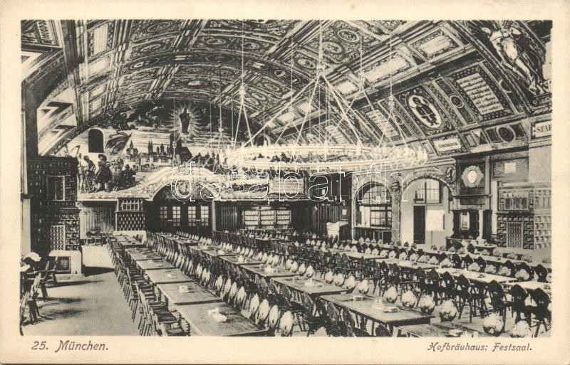 München, Hofbräuhaus Festsaal / beer hall interior