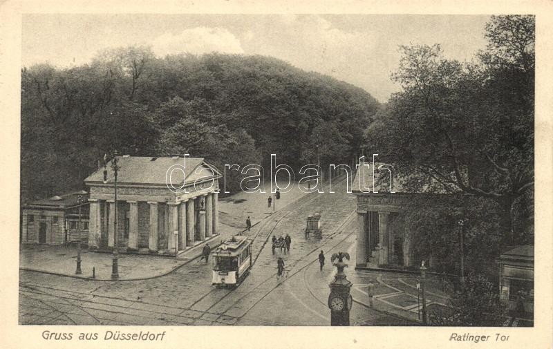 Düsseldorf, Ratinger Tor / gate, tram