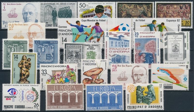1981-1984 23 db bélyeg, 1981-1984 23 stamps
