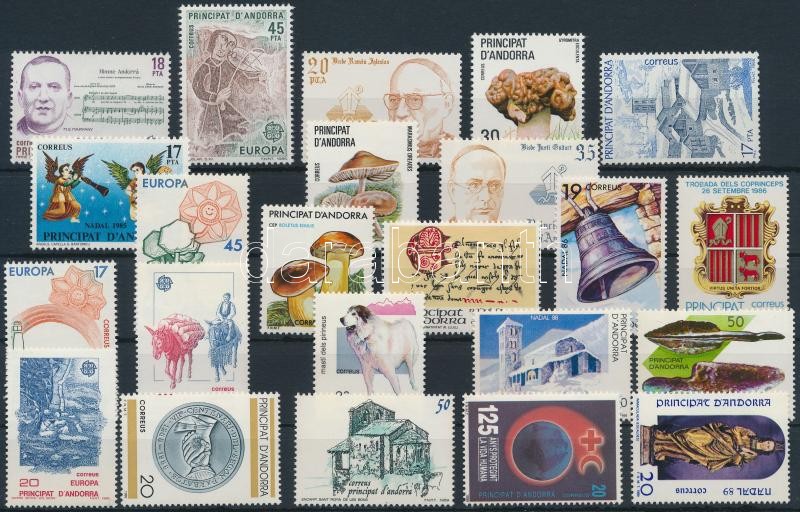 1985-1989 23 db bélyeg, 1985-1989 23 stamps