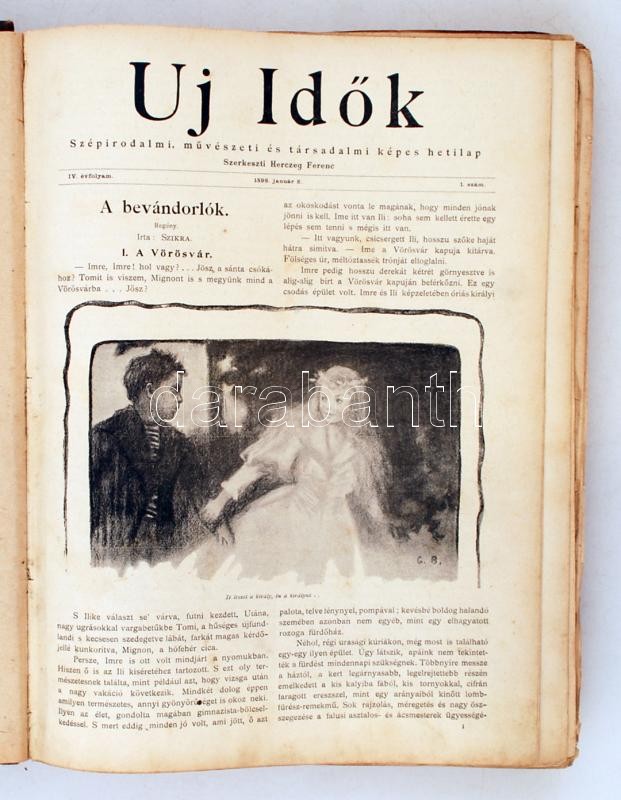 1898 Az Új idők c. folyóirat első fél évfolyama. (1-26. sz.) | Darabanth  Kft.
