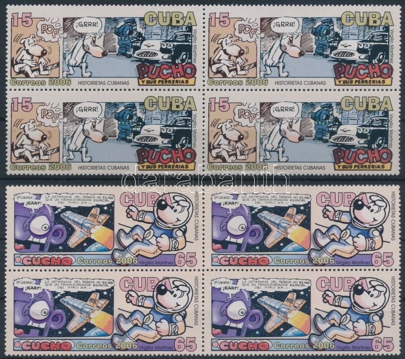 Cartoon set blocks of 4, Képregény sor négyestömbökben