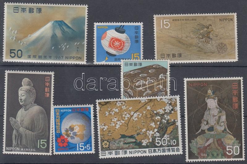 1967-1969 8 diff stamps, 1967-1969 8 klf bélyeg