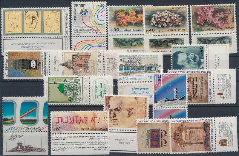 17 stamps with tab, 17 klf tabos bélyeg