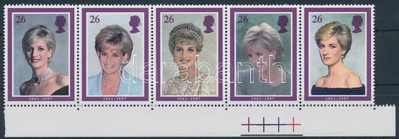 Lady Diana ívszéli ötöscsík, Lady Diana margin stripe of 5