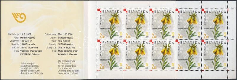 Őshonos növények bélyegfüzet, Indigenous plants stamp booklet