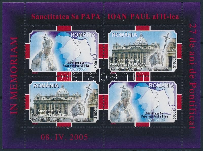 II. János Pál pápa blokk, Pope John Paul II block