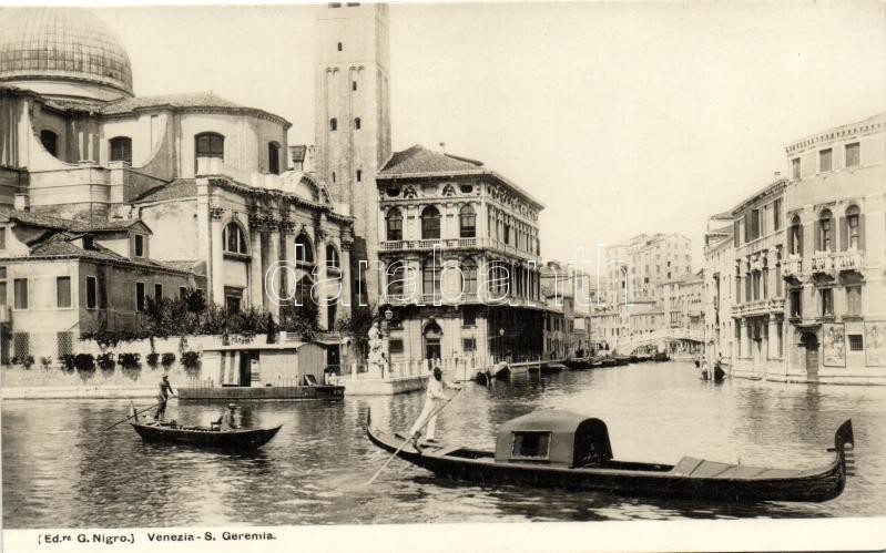 Venice, Venezia; canal, gondola