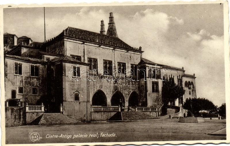 Sintra, Cintra; Palacio real, fachada / palace, facade