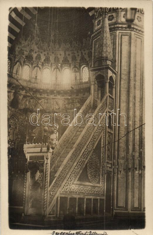 Constantinople, Istanbul; Mosque of Sultan Mehmed, interior, photo