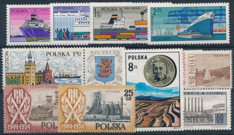 1966-1971 Traffic 11 stamps, 1966-1971 Közlekedés motívum 11 db bélyeg