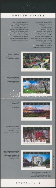 Turizmus öntapadós bélyegfüzet, Tourism self-adhesive stamp booklet