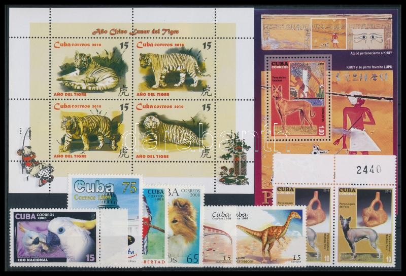 1999-2010 8 klf bélyeg + 2 db blokk, 1999-2010 8 stamps + 2 blocks