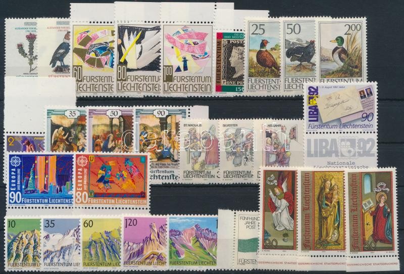1990-1994 28 stamps, 1990-1994 28 db bélyeg, közte teljes sorok, ívszéli értékek + blokk