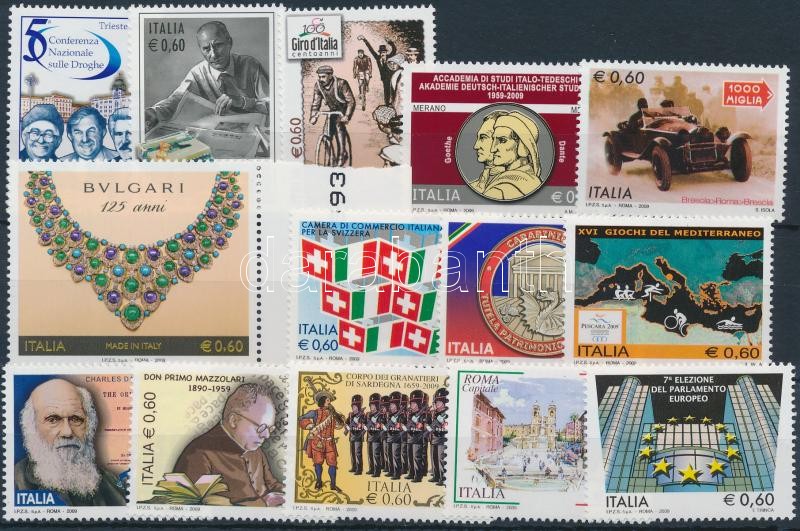 14 diff stamps, 14 db klf bélyeg