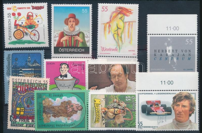 2004-2005 11 klf bélyeg, 2004-2005 11 stamps
